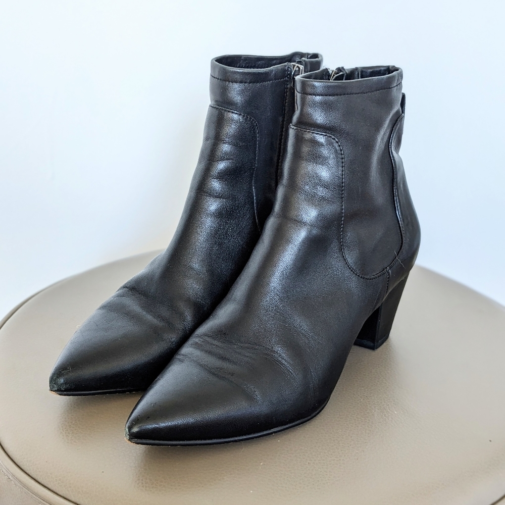 Sam Edelman Lambskin Ankle Boots - Picture 3 of 4
